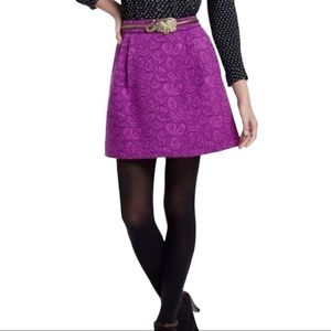 Anthropologie (HD In Paris) floral plum miniskirt / 00 / Excellent condition